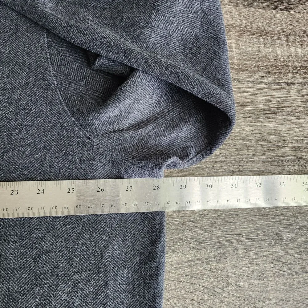 Super Soft Polo Ralph Lauren Half-Zip Sweater Gray Herringbone Men's XXL